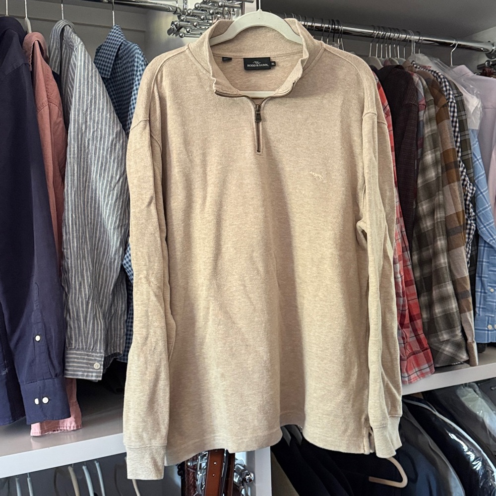 Rodd & Gunn oatmeal Quarter-Zip Pullover